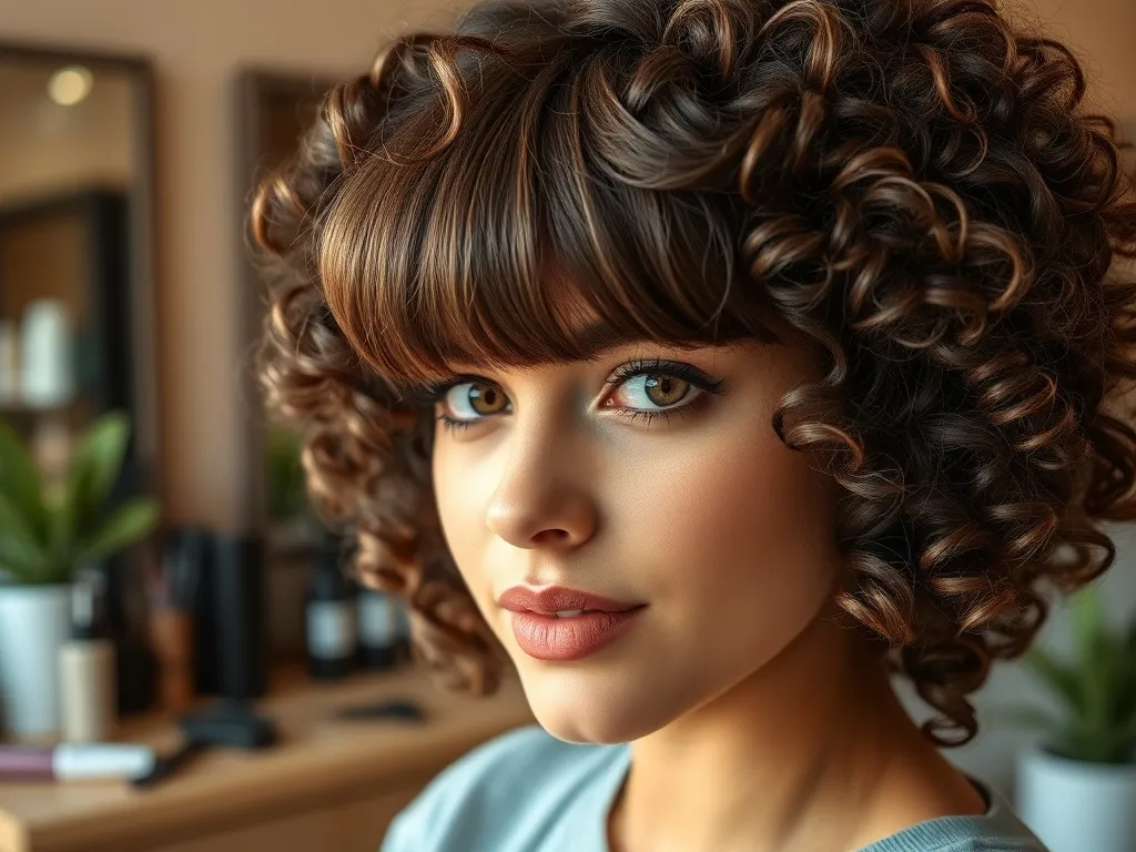 Fryzury na kręcone włosy z grzywką – inspiracje i porady stylizacyjne