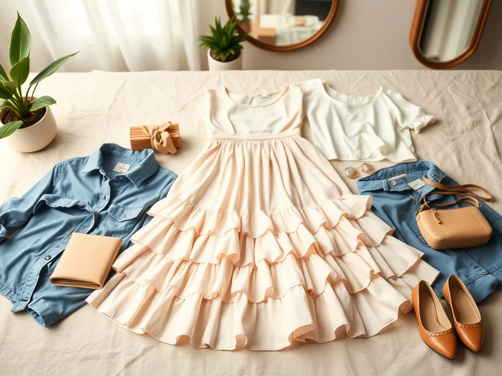 Co ubrać do spódniczki z falbankami? Stylizacje na każdą okazję