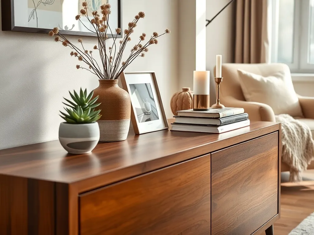 Co postawić na komodzie w salonie? Praktyczne pomysły i inspiracje