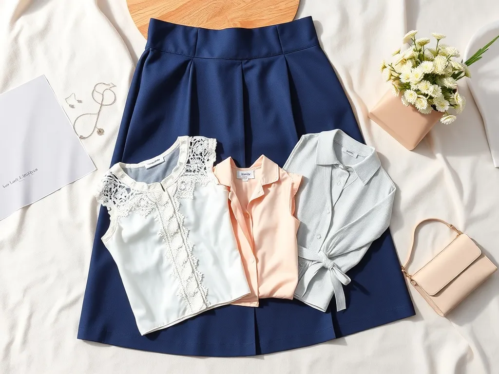 Jaka bluzka do granatowej spódnicy? Przewodnik po stylizacjach