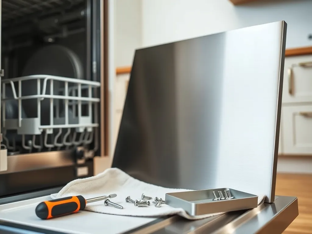 Jak zamontować front do zmywarki Beko?