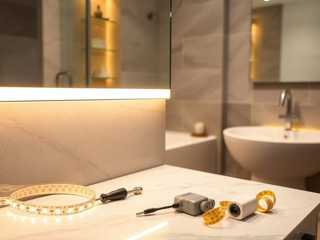 Jak zamontować ledy w łazience?